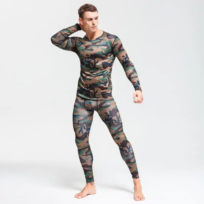 men's camo thermal underwear