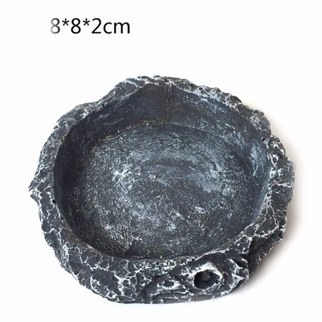 1 x Reptile Food Water Dish Bowl Feeder Tortoise Lizard Turtle Amphibian Feeding Pot