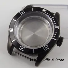 Bliger 41 мм черный сплав ободок корпус из нержавеющей стали сапфировое стекло fit Miyota 8215 движения корпуса часов C121