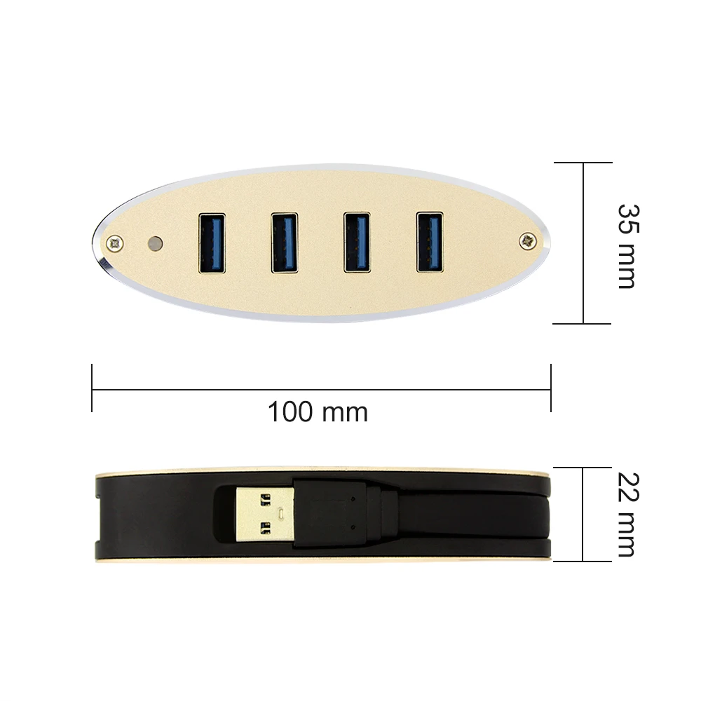 3.0 USB Hub Portable Mini 4 Ports Multi USB High Speed Data Transmission Splitter Adapter Charging Function For PC Accessoriess