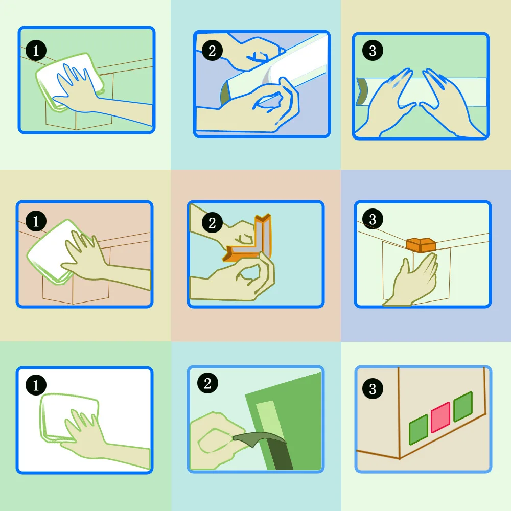 5 шт./лот, мягкий защитный уголок для детей, детская настольная защитная накладка на угол стола, защита для детей, бампер, двери, тюнинг