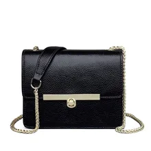 2016 New Summer Fashion First Layer Genuine Leather women bag Mini Shoulder messenger bags Casual Chain crossbody bag for women