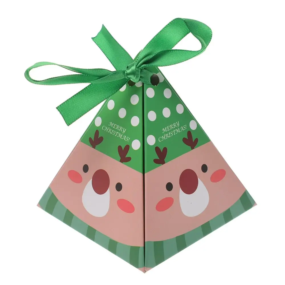 

Christmas Tree Elk Party Paper Favour Gift Sweets Carrier Bags Boxes Christmas Apple Cookies Candy Bag Valentine's Day Gift Box