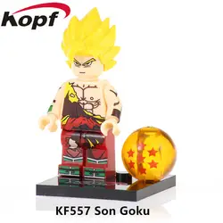 50 шт. KF557 строительный блок Z Dragon Ball цифры Сон Гоку Majin Буу Gotenks Мужские Шорты для купания Broli действий для Детский подарок игрушки