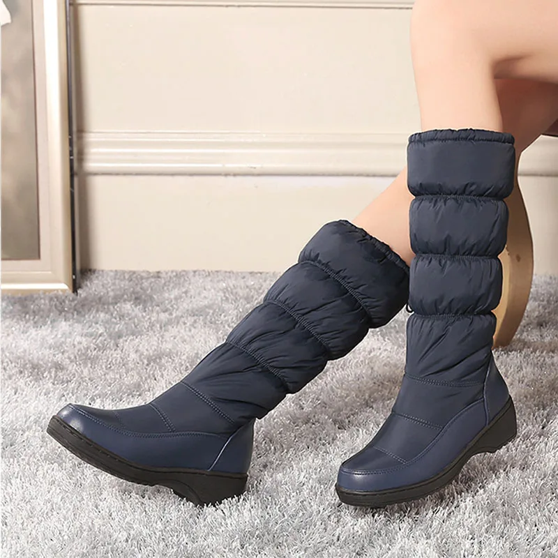 

35-44 Cotton Platform Women Winter Boots with Fur Waterproof Female Plus size Snow Boots Ladies Warm Women Winter Shoes DC194