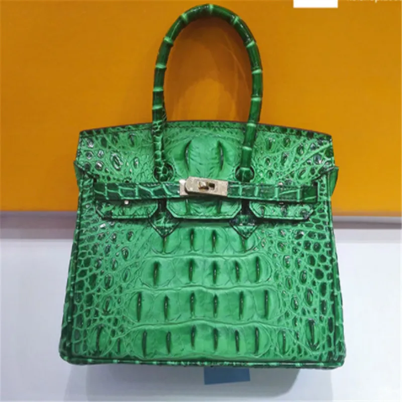 

B0202 Fashion Handbags Woman Split Leather Solid Color Ladies Brand Bags Crocodile Pattern Large Capacity Women Bags