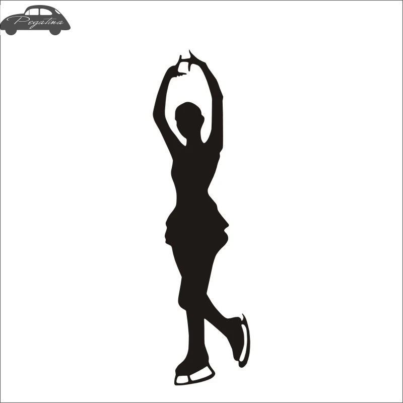Pegatina Skiing Sticker Winter Sports Ice Dancing Decal Ski Posters Vinyl Wall Decals Decor Mural Skiing Sticker