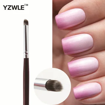 YZWLE 1 Pcs Professional Nail Art Brush / Manicure Gel Polish Brush / Gradual Color Blooming Nail Drawing Pen 02