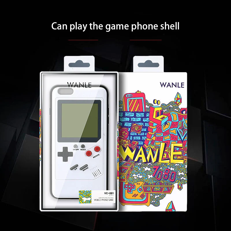 Чехол для телефона Ninetendo Gameboy Tetris iPhone X 7 8 Plus чехол Ретро игровой консоли 6 6S в