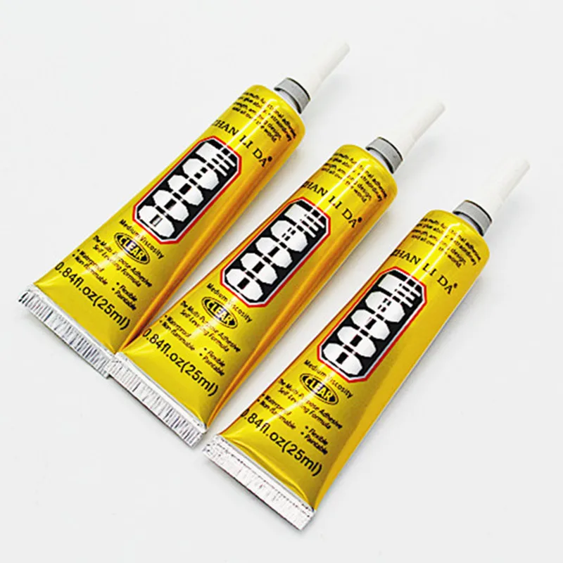 25ml E 8000 liquid glue E8000 crystal ornaments glass mobile phone and