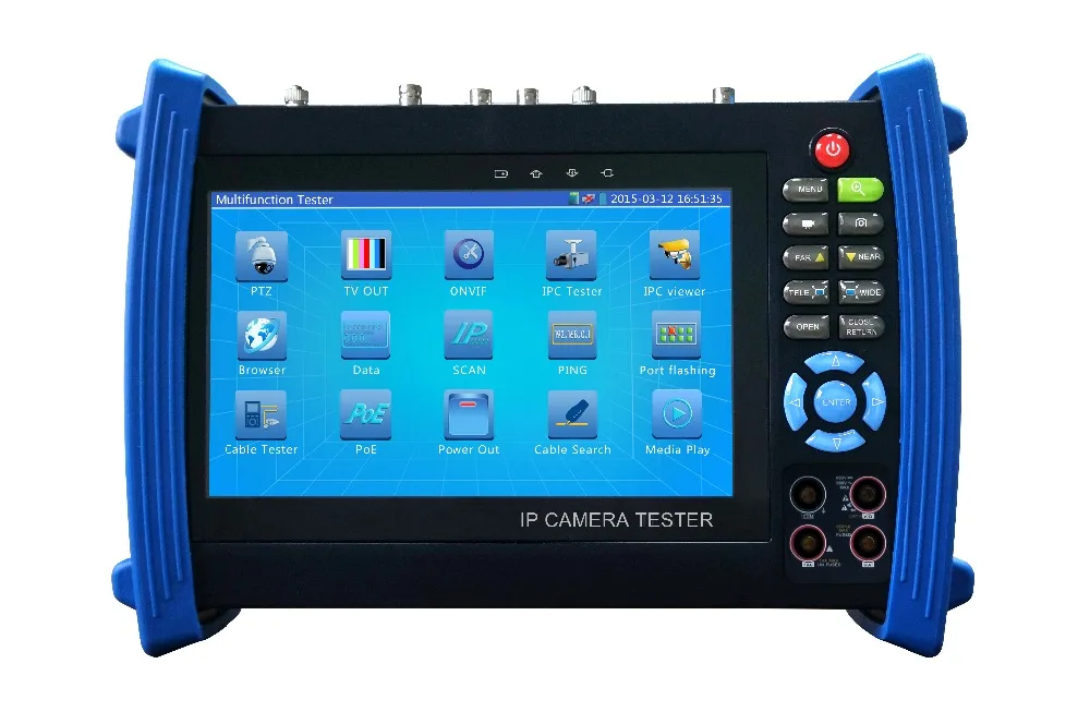 Multi-functional IPC-8600MOVTADHS 7'' touch Screen IP IPC Analog TVI CVI AHD SDI Camera Tester CCTV Security Test Monitor