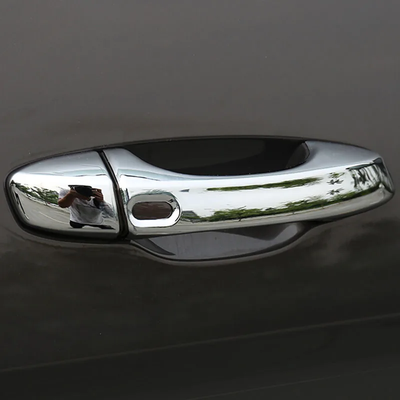 

ABS Chrome For Teramont Atlas 2017 2018 Two smart holes Car door protector Handle Decoration Cover Trim