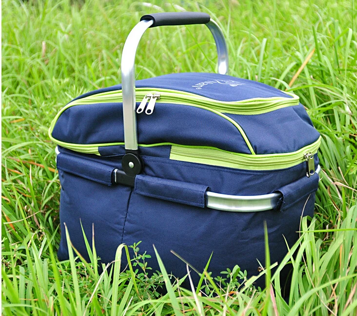 Outdoor picnic basket portable ice pack picnic basket insulation large