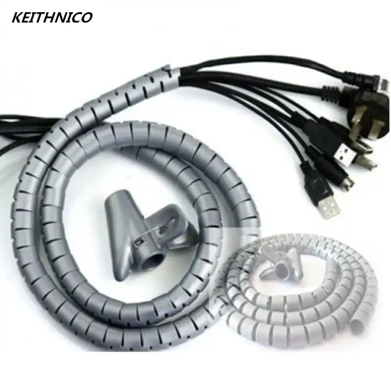1 Meter Wire Organizer Cable Protector Coiled Tube Flexible Cable