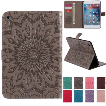 

Sunflower PU Leather Flip Tablet Case For IPad Mini 4 7.9inch Cases Stand Cover Case With Card Holder Cover For Ipad Mini4 Case