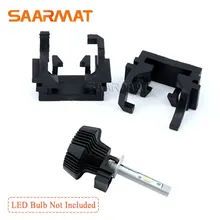 2Pcs H1 LED Headlight Bulb Lamp Conversion Adapter Holder Base High Beam For Ford Focus For