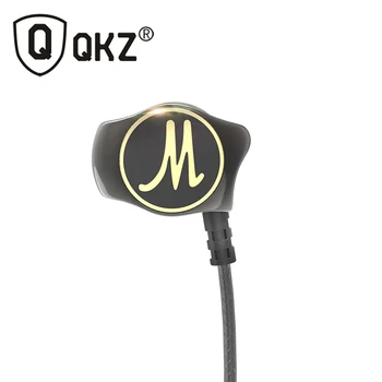 인이어 이어폰 QKZ DM7 중저음 HIFI 이어폰, 오리지널 DJ 유선 이어버드 소음 차단 폰 드 ouvido