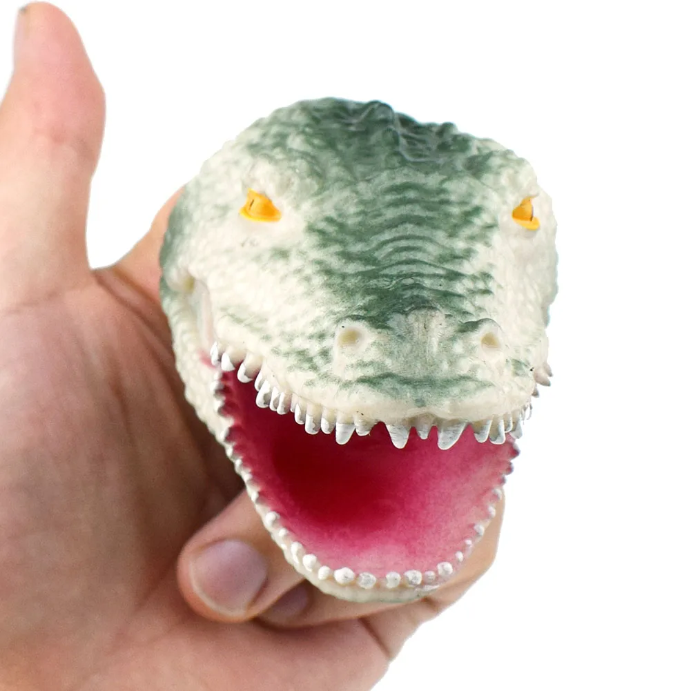 40pcs/lot Lifelike Alligator Finger Puppet Toys for Kids Birthday