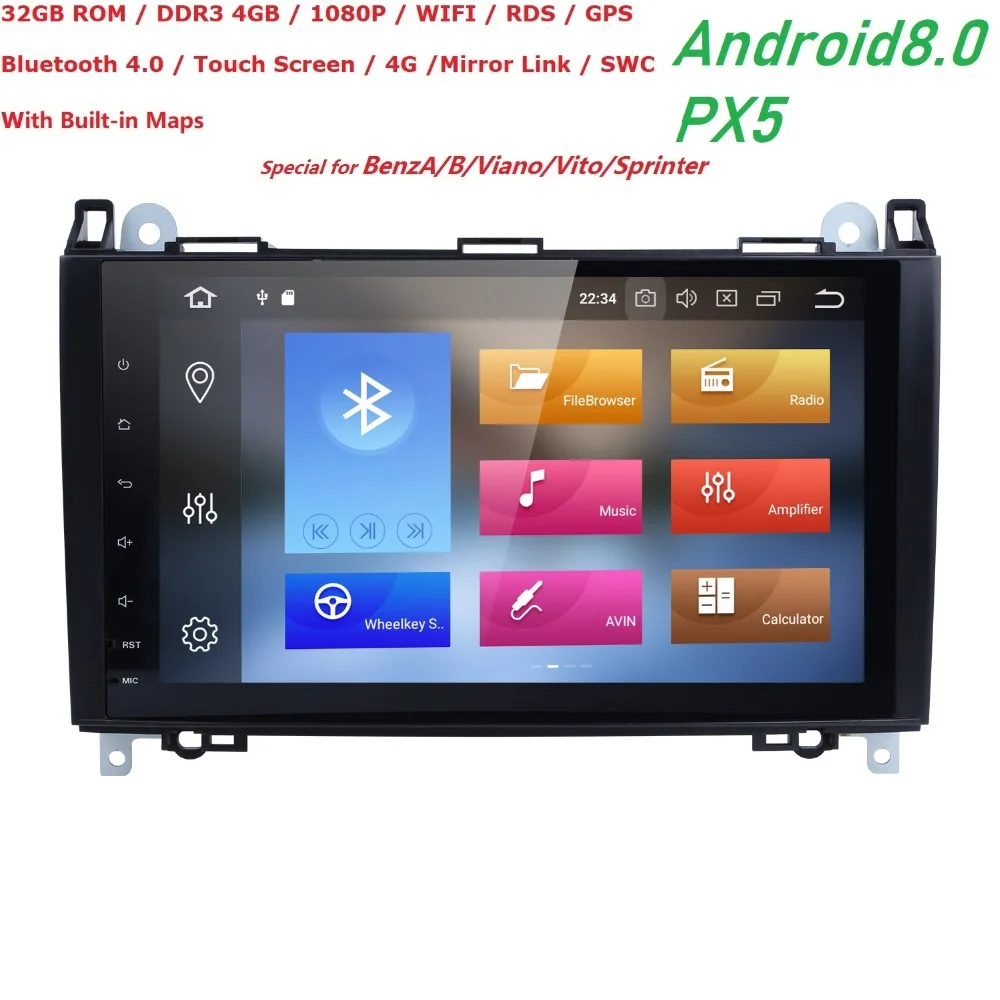 

Android 8.0 Autoradio 9 inch Car Multimedia for Mercedes Benz sprinter Vito W639 Viano B200 W169 W245 W209 W906 Stereo 4GB Wifi