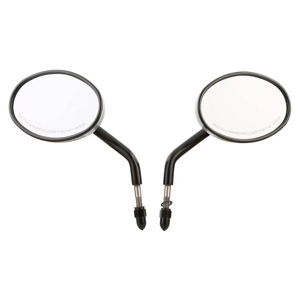 

Universal 8mm Motorcycle Rear View Mirrors For Harley Sportster Iron 883 XL 1200 Custom Softail Dyna Fat Bob CVO Street Glide