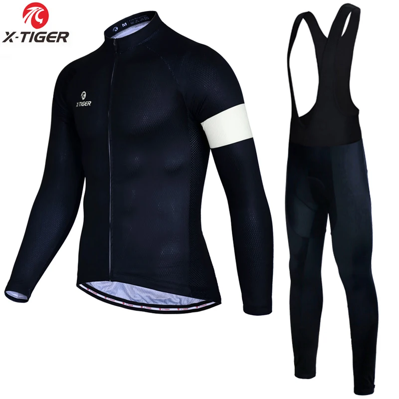 Зимняя одежда для велоспорта с длинными рукавами, сохраняющая тепло, комплект из Джерси для велоспорта, комплект одежды из теплого флиса Ropa Ciclismo Invierno Bike - Цвет: Winter Bib Set
