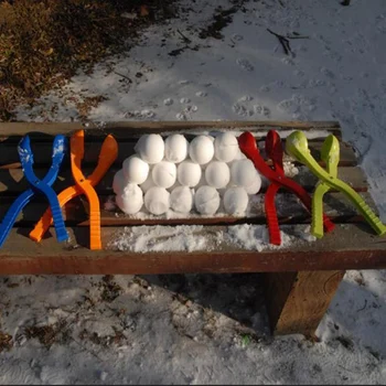 NEW! Winter Grenade shaped Snow Clay Ball Maker Sand Mold Tool Kids Toy Snow Scoop Maker Clip Outdoor Sports Child Toy 4 Color
