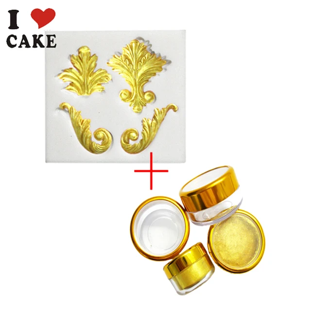 I LOVE CAKE 1 pcs Silicone Mold and 1 pcs 3g Golden Sugar Natural ... I LOVE CAKE 1 pcs Silicone Mold and 1 pcs 3g Golden Sugar Natural ...