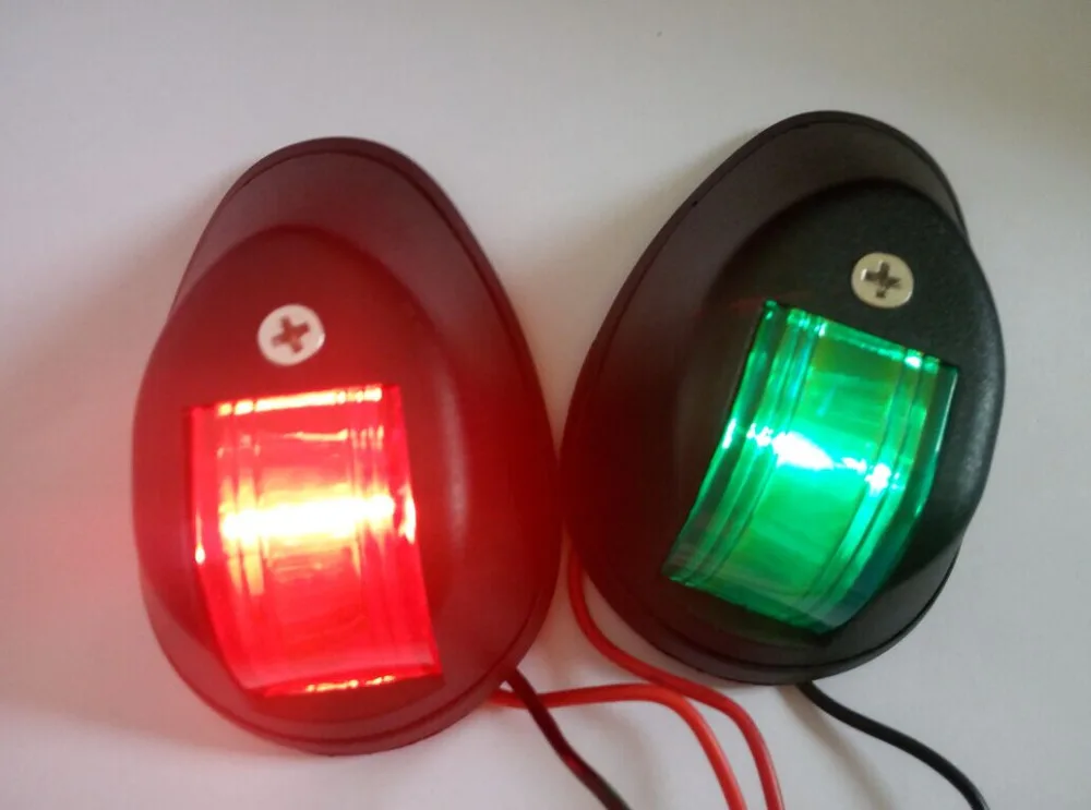 1 Pair 12V LED Mini Starboard//Port Navigation Light for Marine Boat Yacht