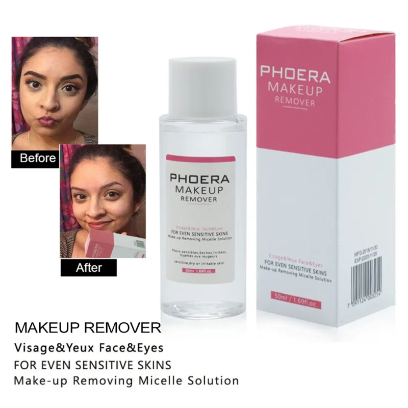 New Arrival 50ml Natural Makeup Remover Water Deep Cleansing Face Lips