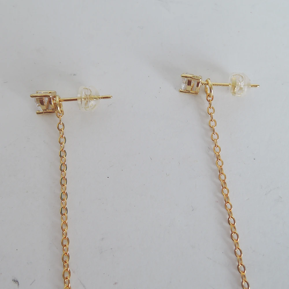 100% nature freshwater pearl earring with 925 silver hook -- AAA baroque Pearl,8.5 cm length, perfect round pearl earring