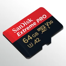 sandisk Extreme Pro Micro SD карты A2 V30 U3 64 Гб 128 ГБ до 170 МБ/с. sandisk TF карта, карта памяти Micro SD с адаптером SD