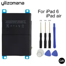 YILIZOMANA для ipad Air 2 аккумулятор 7340 мАч литий-ионный внутренний сменный аккумулятор для ipad 6 Air 2 A1566 A1567 с инструментами