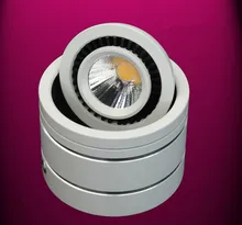 DHL Free Shipping Surface Mounted LED Downlight With COB 7W/10W angle adjusted LED Down lights, Body Color: White/ Black DHL Free Shipping Surface Mounted LED Downlight With COB 7W/10W angle adjusted LED Down lights, Body Color: White/ Black