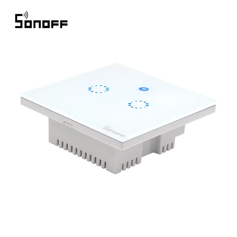 Интеллектуальный выключатель света Sonoff T1 RF переключатель Wi-Fi сенсорный Управление настенный светильник Переключатель 1/2/3 банда 86 Тип UK Панель настенный сенсорный светильник переключатель 433 МГц умный дом