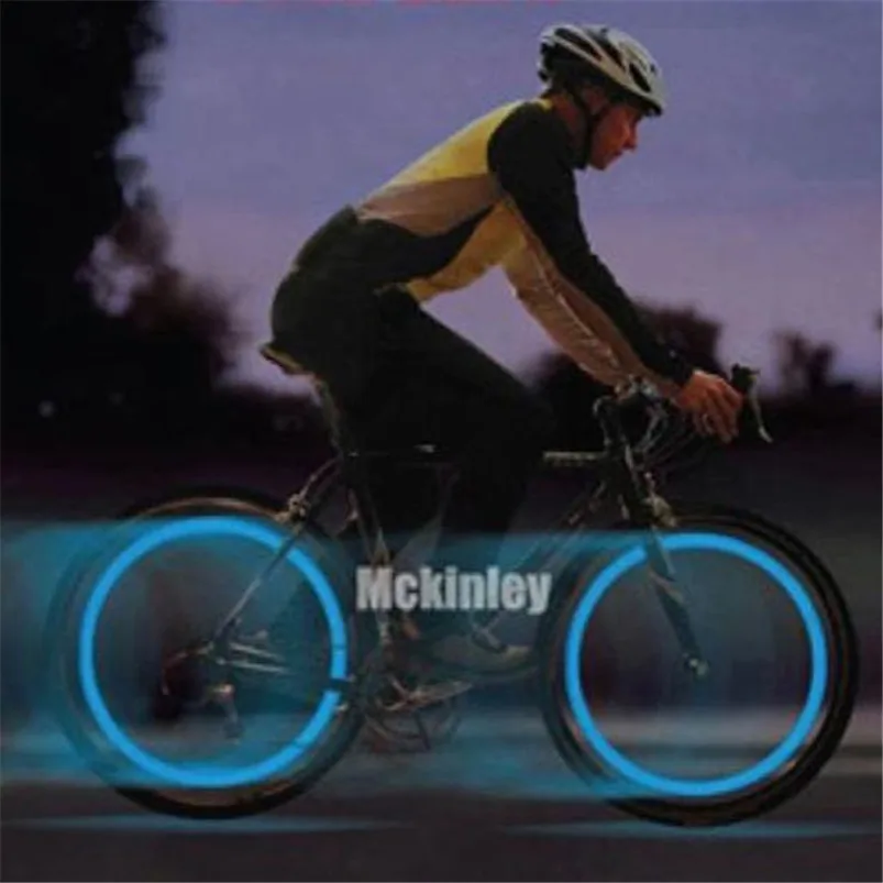 Super LED Bike Lights Spoke Wire Tire Tyre Wheel Bicycle LED Multicolor Bright Lamp shockproof Cycling Accessories #4S09  (19)