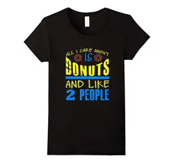 Забавные пончики футболка Еда мем говоря подарок модный бренд Харадзюку хипстер женские футболка Для женщин брендовый Топ Harajuku футболка