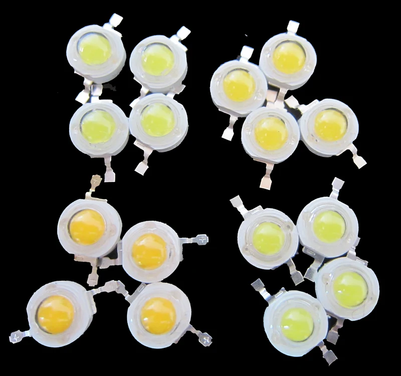 

High Power 50pcs 1W 3W LED Light Source, Red Green Blue Yellow Cold White 10000k ~30000k Natural White Warm White LED Bulb Chip