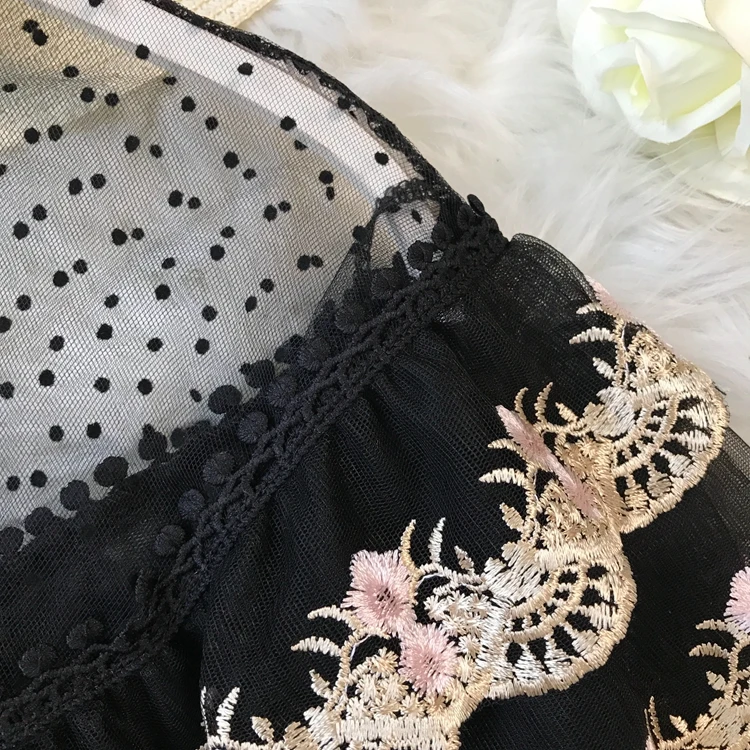 ALPHALMODA/2019 летние французские ретро милые кружевные блузки принцессы многослойный