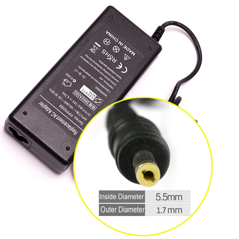 19V 4.74A 90W AC адаптер для ноутбука зарядное устройство Acer Aspire 4710G 4720G 4730 492 PA-1650-02 4720 4741G