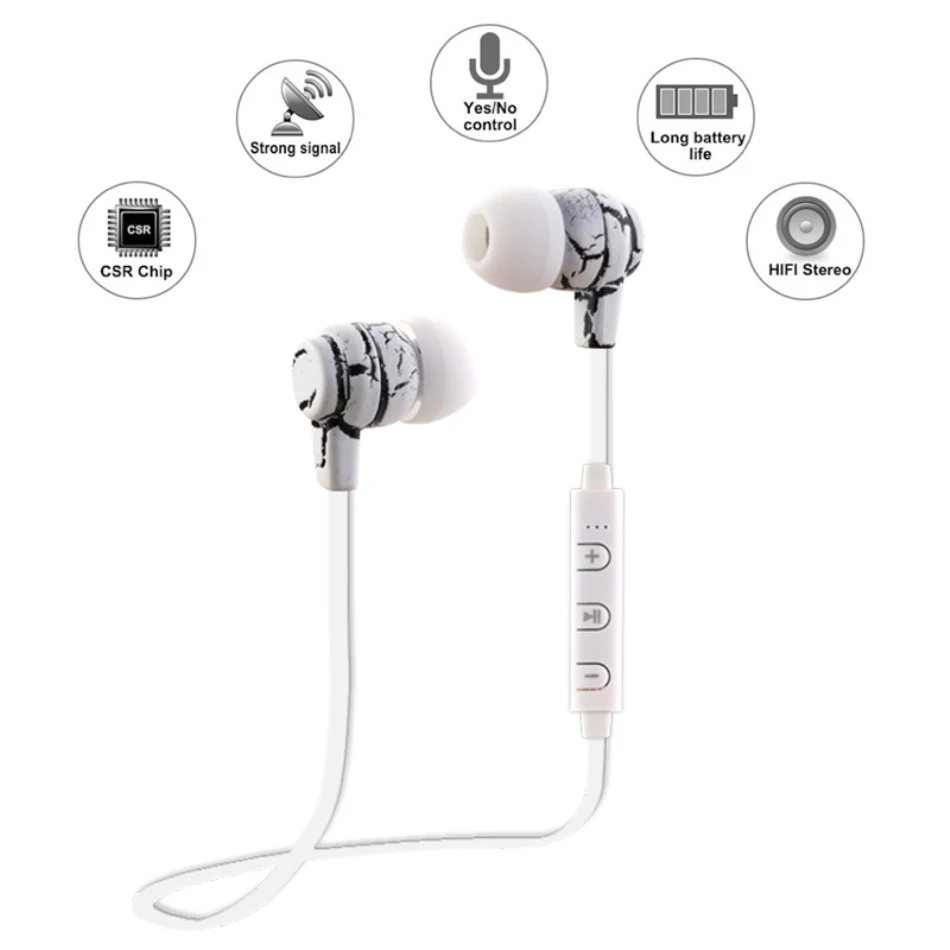 Наушники ANBES fone de ouvido Bluetooth sem fio наушники спортивные с микрофоном Auriculares для samsung Sony