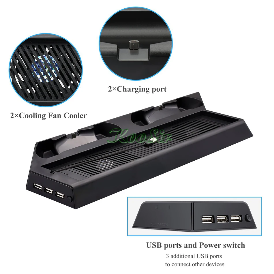 PS Play Station 4 PRO охлаждающий вентилятор подставка для контроллера Sony Playstation PS4 Pro