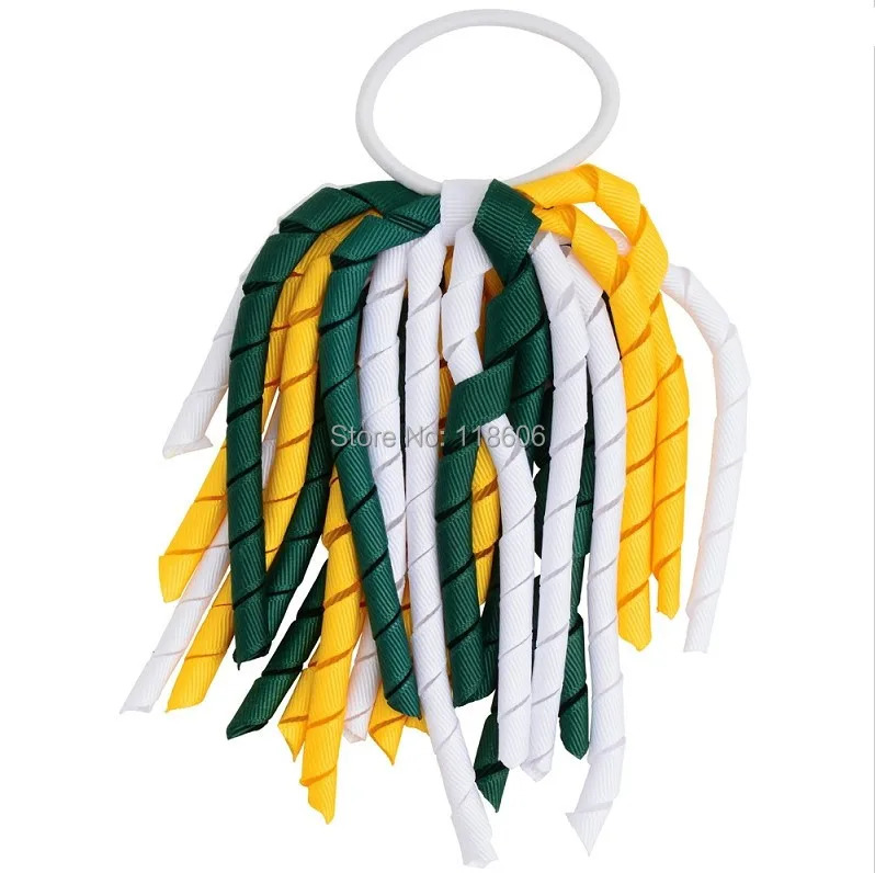 Green, Gold and White Korker Hair Tie.jpg