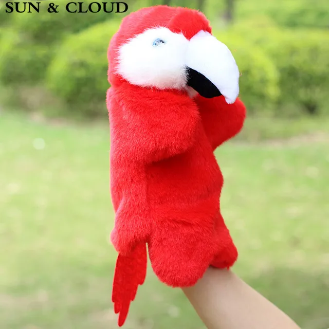 parrot hand puppet