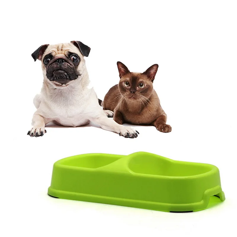 Hoomall Double Pet Bowls For Dog Puppy Kitten Cats Food Water Feeder Pets Supplies Feeding Dishes Cats Dogs Bowl Pet Supplies