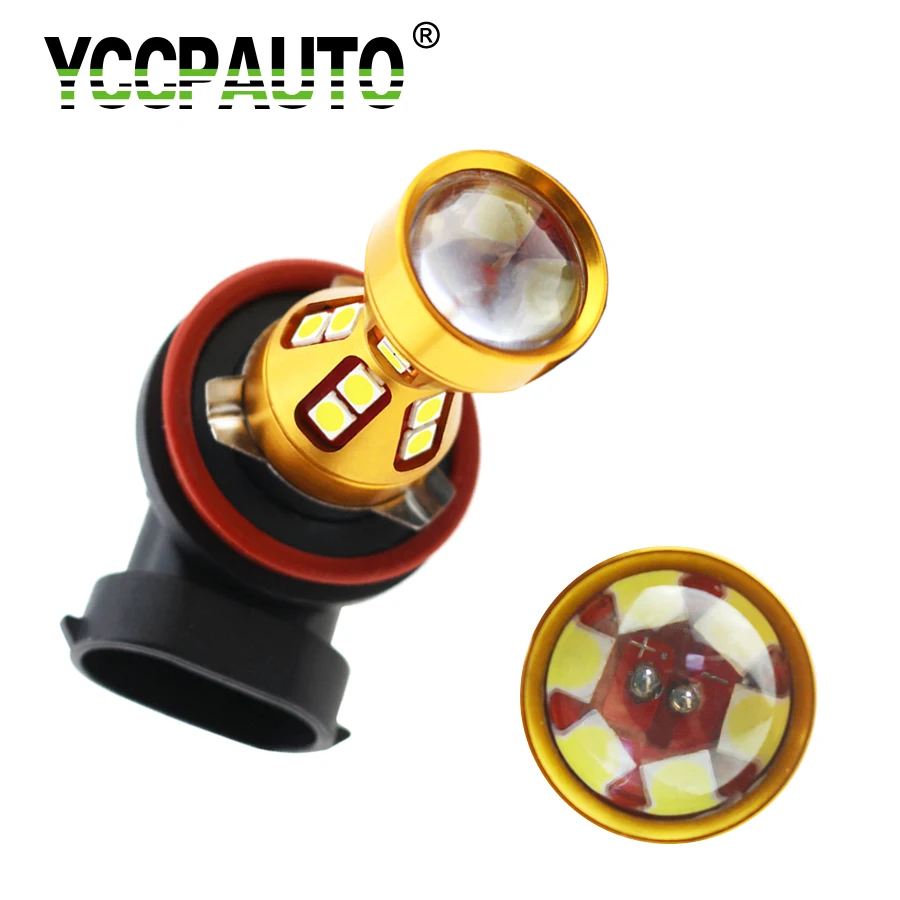 

YCCPAUTO H11 H8 LED Car Lights Bulbs 3030 Led 26SMD White 6000K Car Daytime Running Lights DRL Fog Light Auto Driving Lamp 1PCS