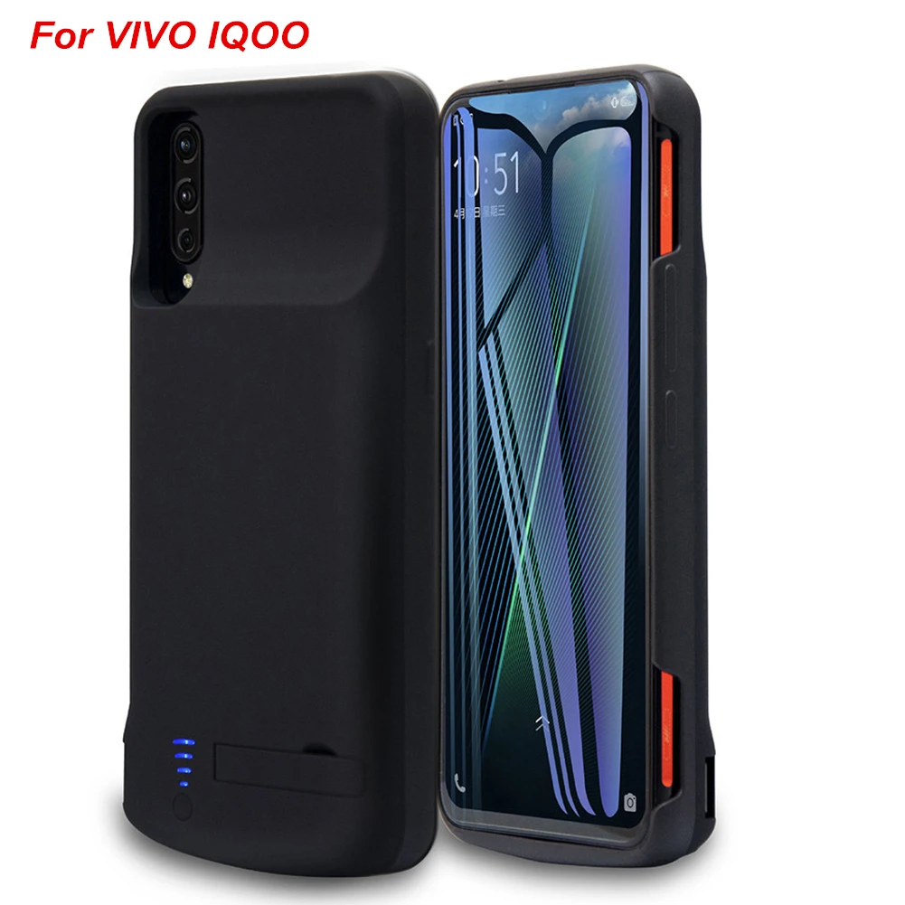 

For VIVO IQOO Battery Charger Case Smart Cover 6000 Mah Power Bank For VIVO IQOO Battery Charger Case
