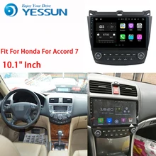 YESSUN Автомобильный навигатор gps для Honda для Accord 7 2003~ 2007 Android HD сенсорный экран Аудио Видео Радио мультимедийный плеер без CD DVD