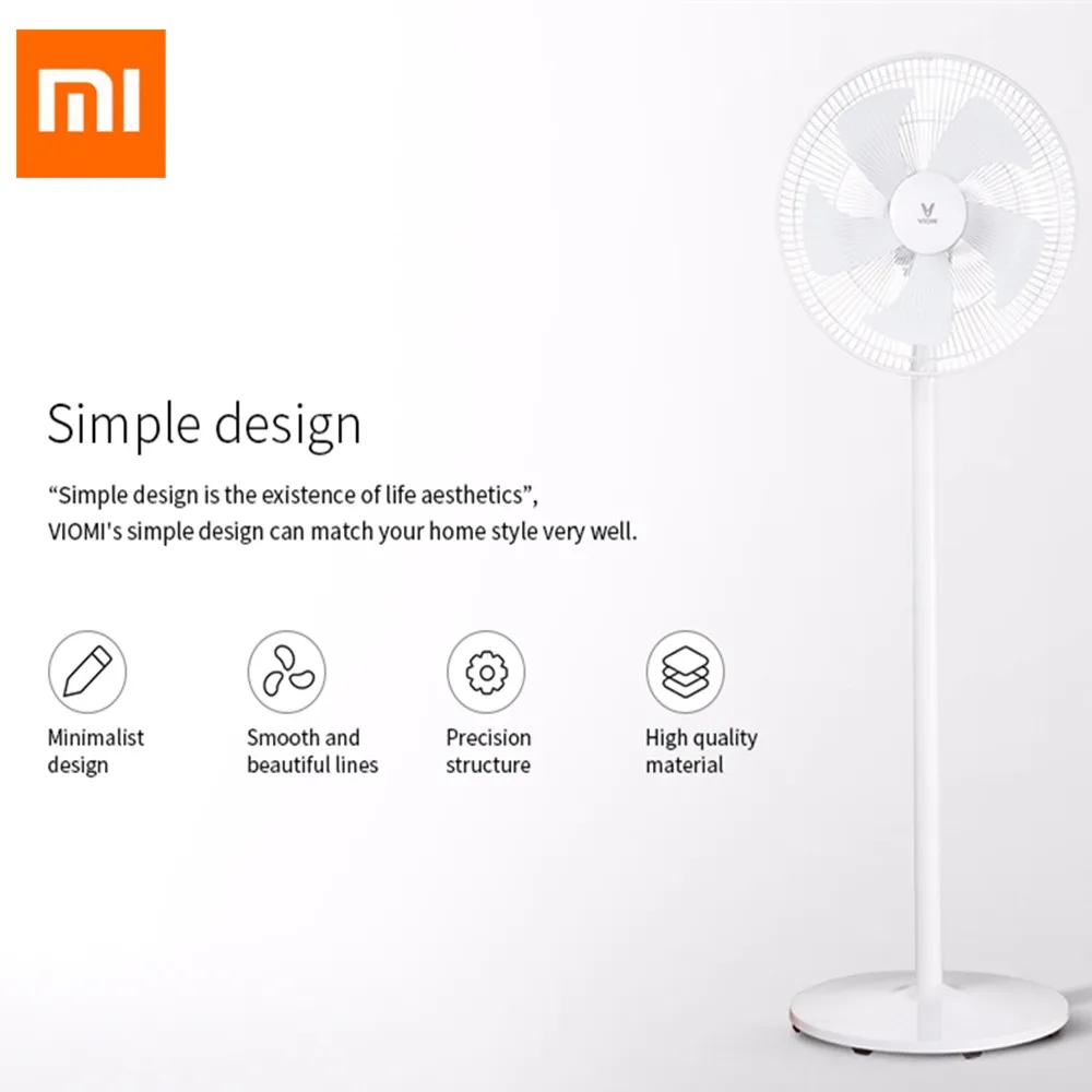 Xiaomi VIOMI Настольный напольный вентилятор натуральный ветра вертикальный 14