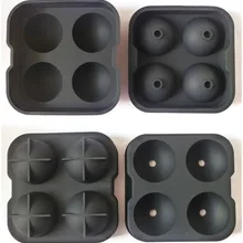 200 шт./партия, Пищевая силиконовая ледовая Сфера, многоразовая форма, разные цвета, 4x4,5 см, силиконовая формочка для шариков изо льда