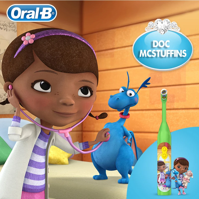 Oral B Детская электрическая зубная щетка DB3010 для детей 3 + уход за чистыми зубами
